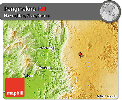 Physical 3D Map of Pangmakna