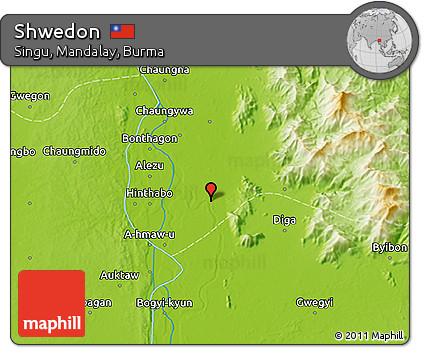 Physical 3D Map of Shwedon
