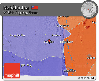Political 3D Map of Nabèbinhla