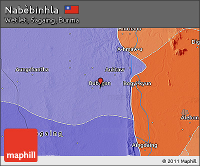 Political 3D Map of Nabèbinhla