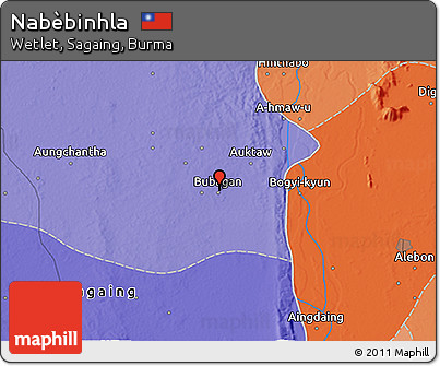 Political 3D Map of Nabèbinhla