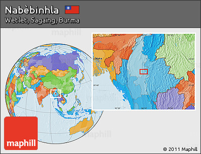 Political Location Map of Nabèbinhla