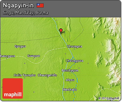Physical Map of Ngapyin-in