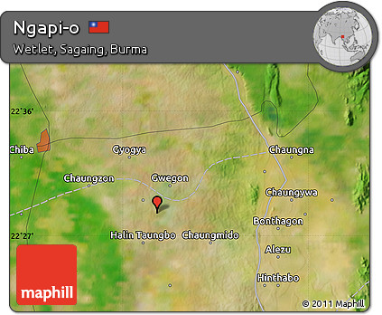 Satellite Map of Ngapi-o