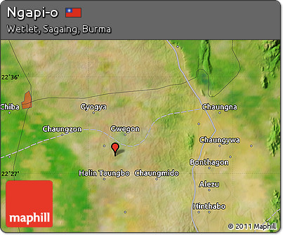Satellite Map of Ngapi-o