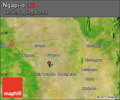 Satellite Map of Ngapi-o