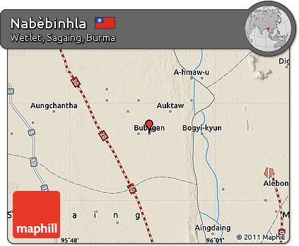 Shaded Relief Map of Nabèbinhla