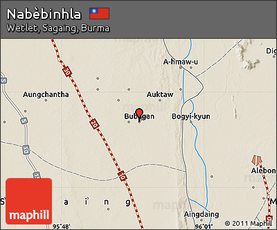 Shaded Relief Map of Nabèbinhla