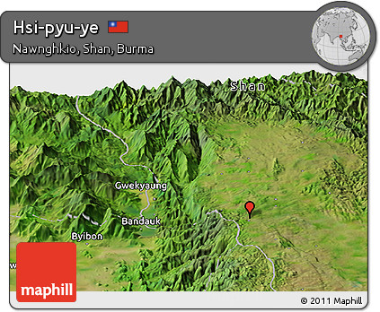 Satellite Panoramic Map of Hsi-pyu-ye