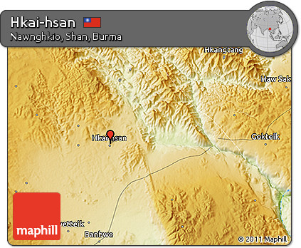 Physical 3D Map of Hkai-hsan