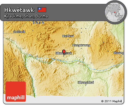 Physical 3D Map of Hkwètawk