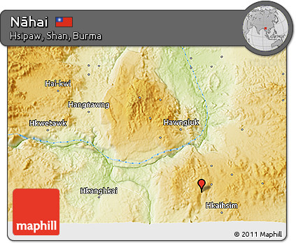 Physical 3D Map of Nāhai