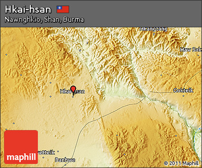 Physical 3D Map of Hkai-hsan
