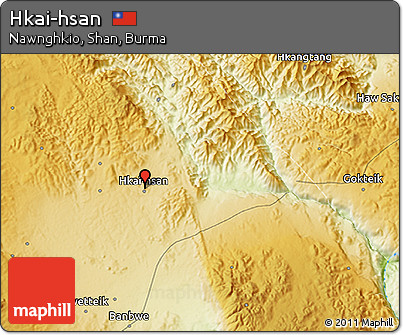 Physical 3D Map of Hkai-hsan