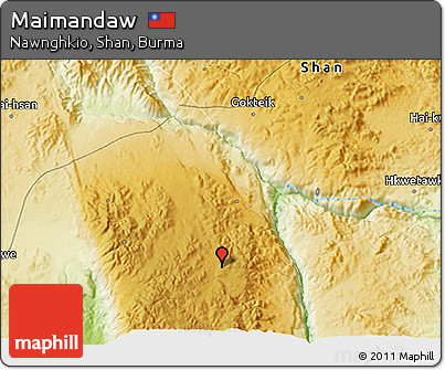 Physical 3D Map of Maimandaw
