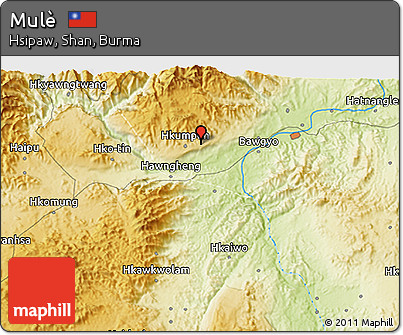 Physical 3D Map of Mulè