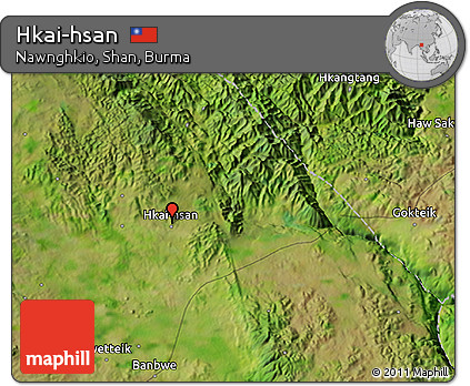 Satellite 3D Map of Hkai-hsan