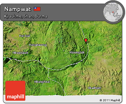 Satellite 3D Map of Nampwat