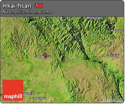 Satellite 3D Map of Hkai-hsan