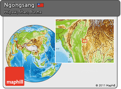 Physical Location Map of Ngöngsang