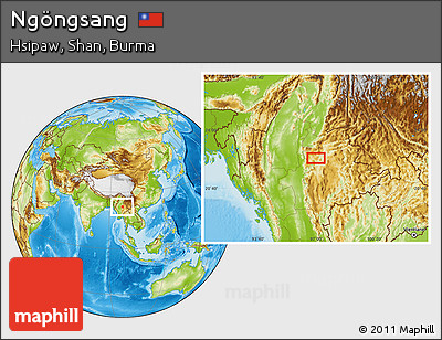 Physical Location Map of Ngöngsang