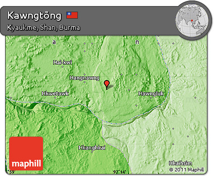 Political Map of Kawngtōng