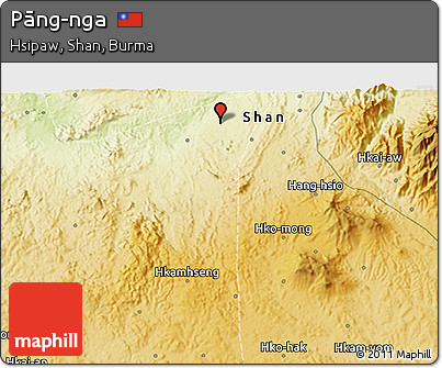 Physical 3D Map of Pāng-nga