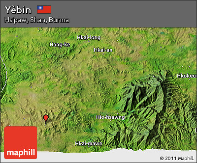 Satellite 3D Map of Yèbin