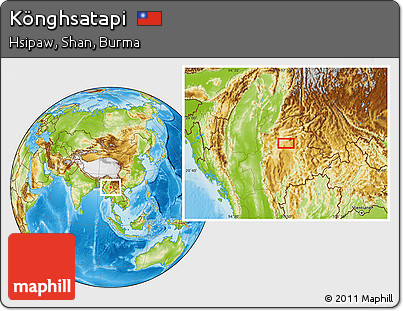 Physical Location Map of Könghsatapi
