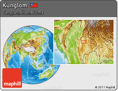 Physical Location Map of Kunglom