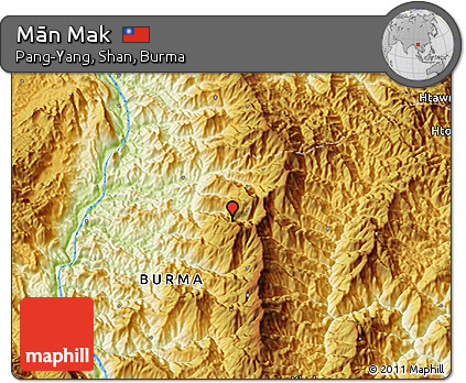 Physical 3D Map of Mān Mak
