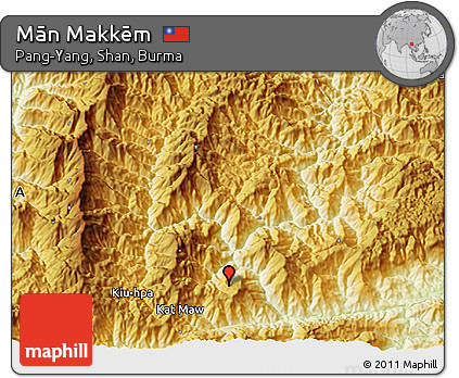 Physical 3D Map of Mān Makkēm