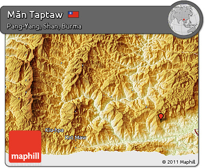 Physical 3D Map of Mān Taptaw