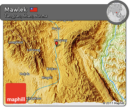 Physical 3D Map of Mawlek