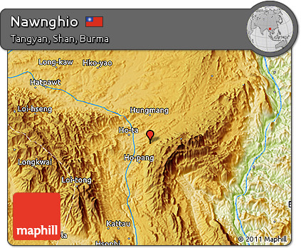 Physical 3D Map of Nawnghio