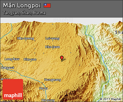 Physical 3D Map of Mān Longpoi