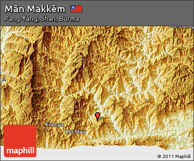 Physical 3D Map of Mān Makkēm