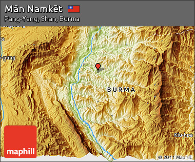 Physical 3D Map of Mān Namkēt