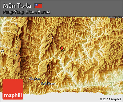 Physical 3D Map of Mān To-la