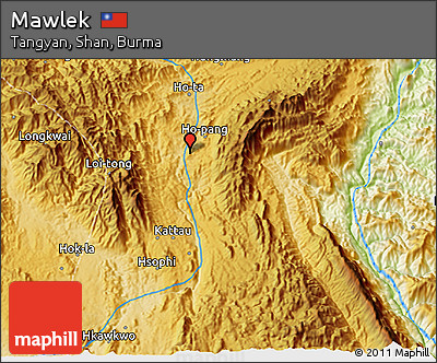 Physical 3D Map of Mawlek