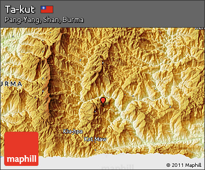 Physical 3D Map of Ta-kut