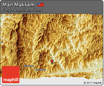 Physical 3D Map of Mān Makkēm