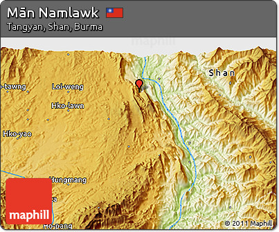 Physical 3D Map of Mān Namlawk