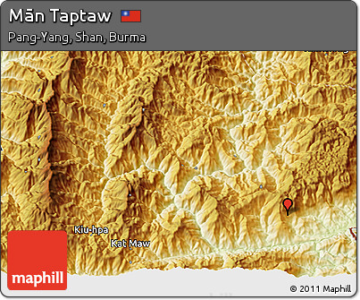 Physical 3D Map of Mān Taptaw