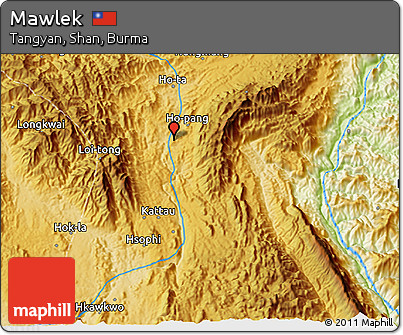 Physical 3D Map of Mawlek