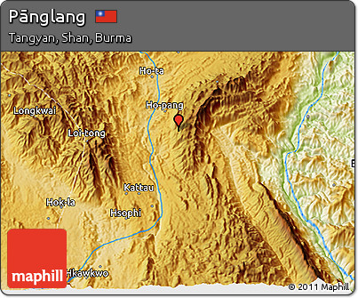 Physical 3D Map of Pānglang