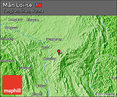 Political 3D Map of Mān Loi-se