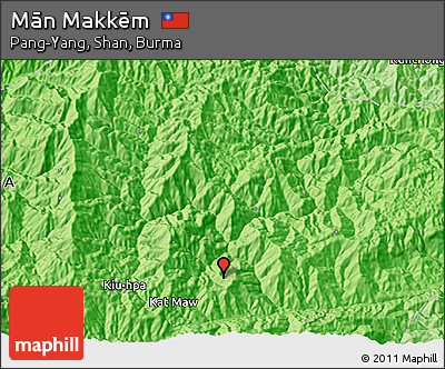 Political 3D Map of Mān Makkēm