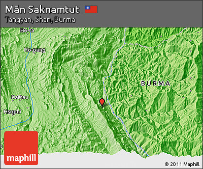 Political 3D Map of Mān Saknamtut