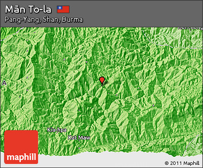 Political 3D Map of Mān To-la